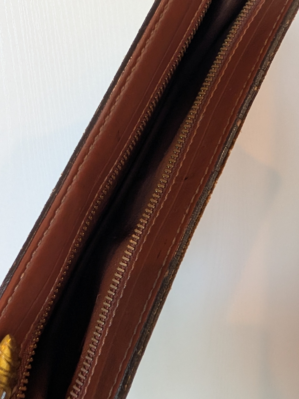 Louis Vuitton Vintage Monogram Canvas Clutch - Brown/Gold - Picture 7 of 11